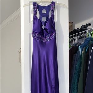 Satin Evening Gown